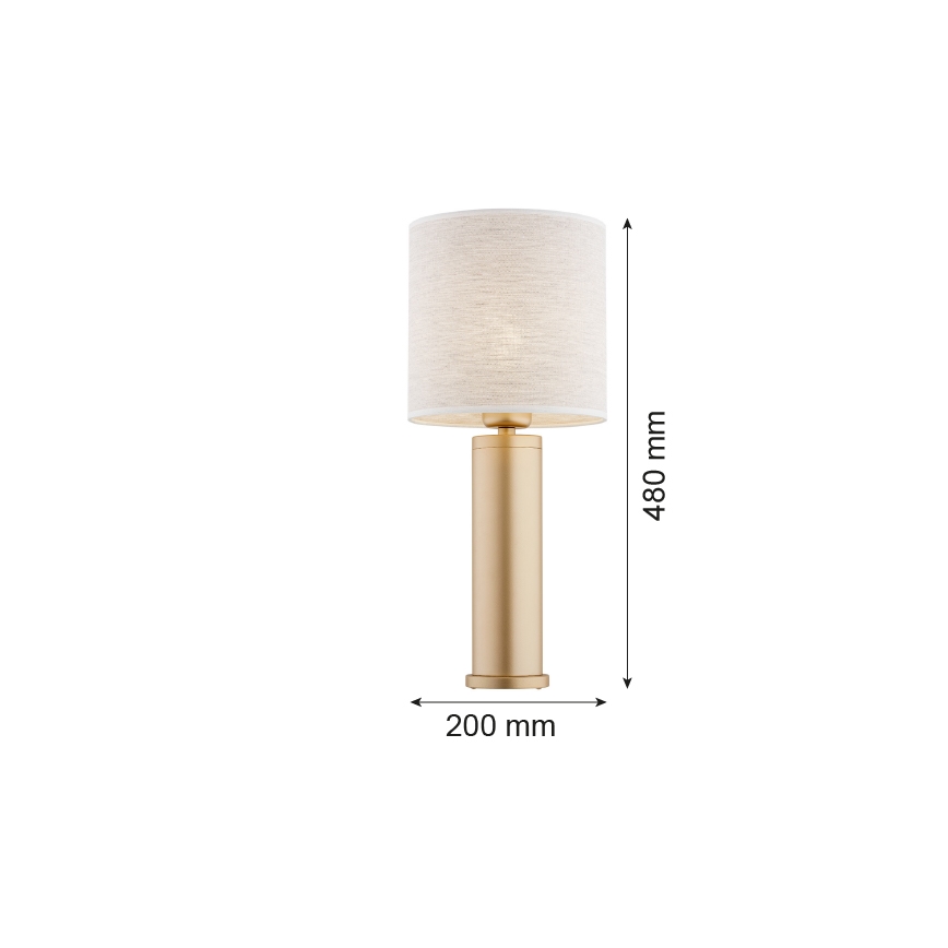 Argon 8315 - Galda lampa RIVA 1xE27/15W/230V 48 cm zelta