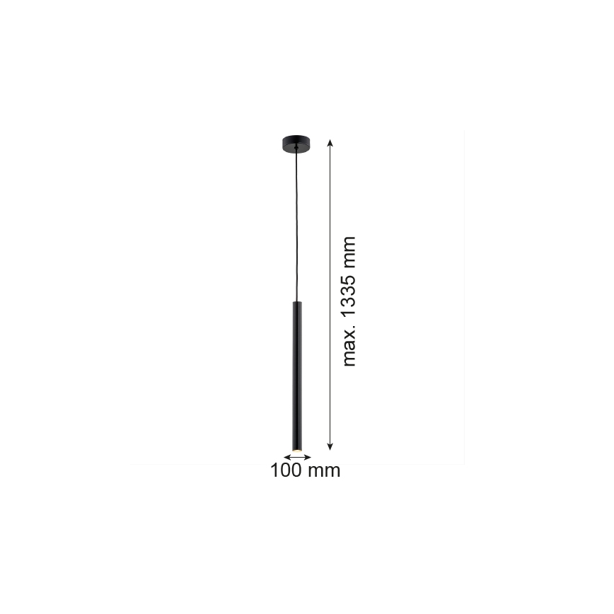 Argon 8329 - LED Lustra ar auklu RIO LED/4,2W/230V 3000K melna