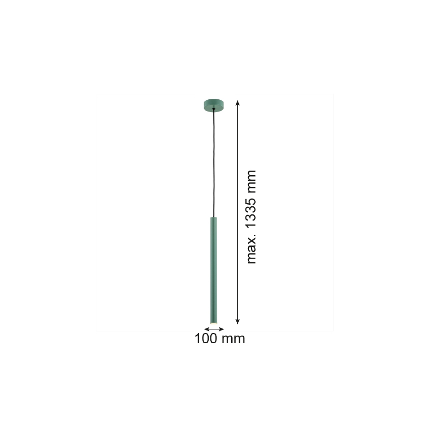 Argon 8333 - LED Lustra ar auklu RIO LED/4,2W/230V 3000K zaļa