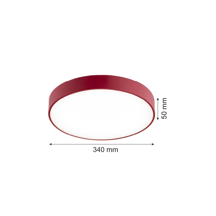 Argon 8334 - LED Griestu lampa TIAMO LED/22W/230V 4000K sarkana