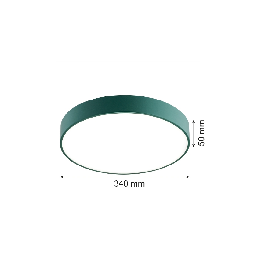 Argon 8335 - LED Griestu lampa TIAMO LED/22W/230V 4000K zaļa