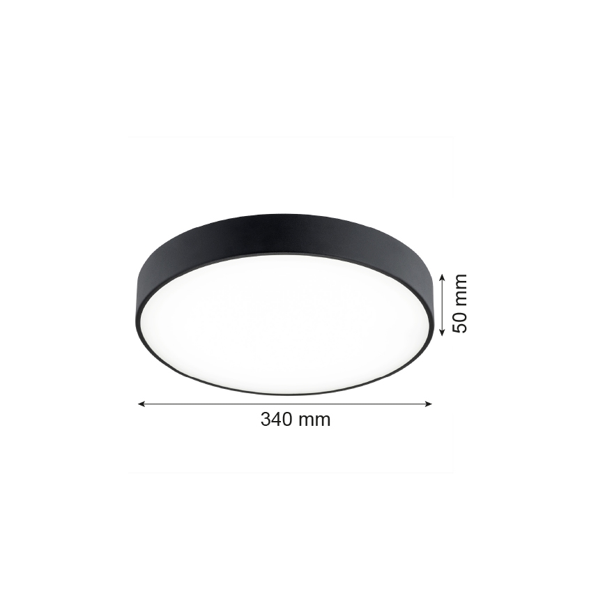 Argon 8348 - LED Griestu lampa TIAMO LED/22W/230V 4000K melna
