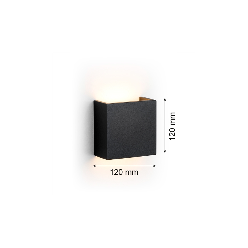Argon 8359 - LED Sienas lampa GENT LED/3,6W/230V 3000K melna