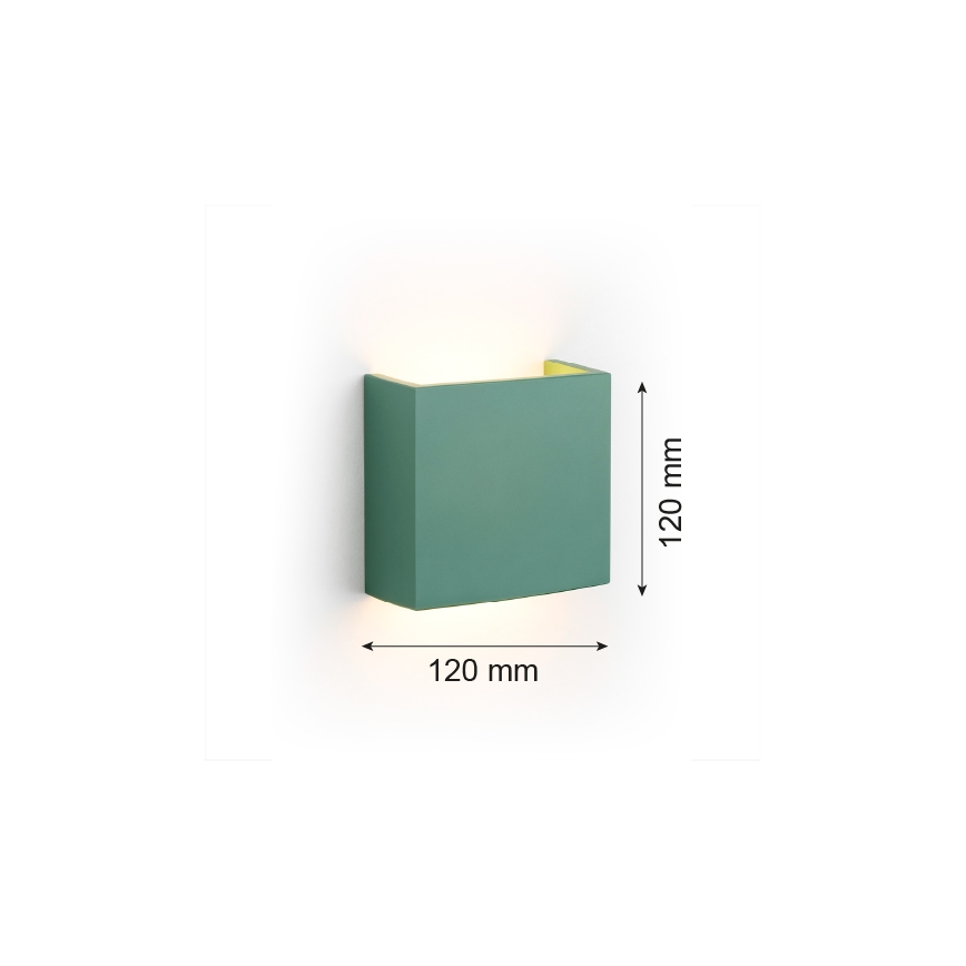 Argon 8362 - LED Sienas lampa GENT LED/3,6W/230V 3000K zaļa