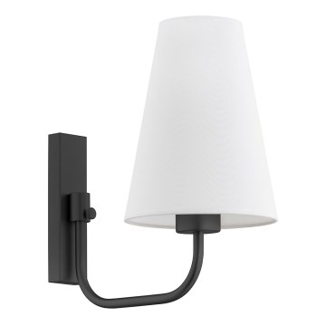 Argon 8376 - Sienas lampa SAFIANO 1xE27/15W/230V melna