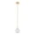 Argon 8450 - Lustra ar auklu ALMIROS 1xE14/7W/230V d. 12 cm alabastrs zelta