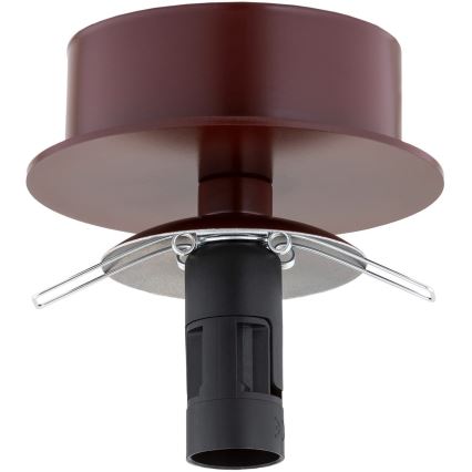 Argon 8455 - Sienas lampa FABIO 1xE14/7W/230V alabastrs brūna