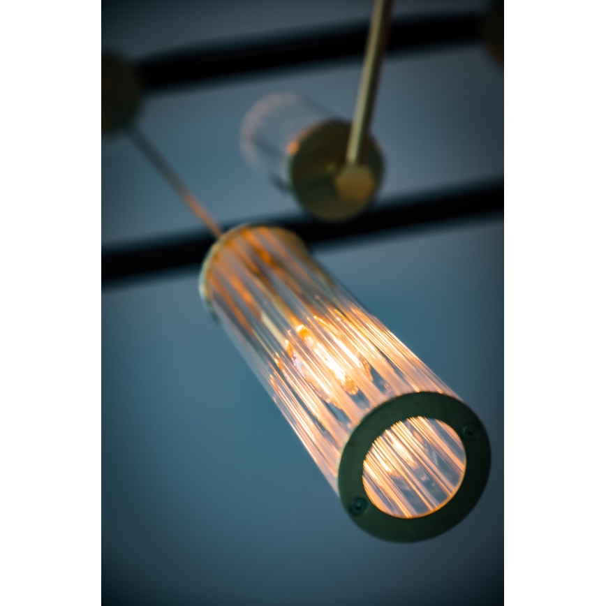 Argon 8489 - Lustra ar auklu HAMPTON 1xE14/7W/230V zelta