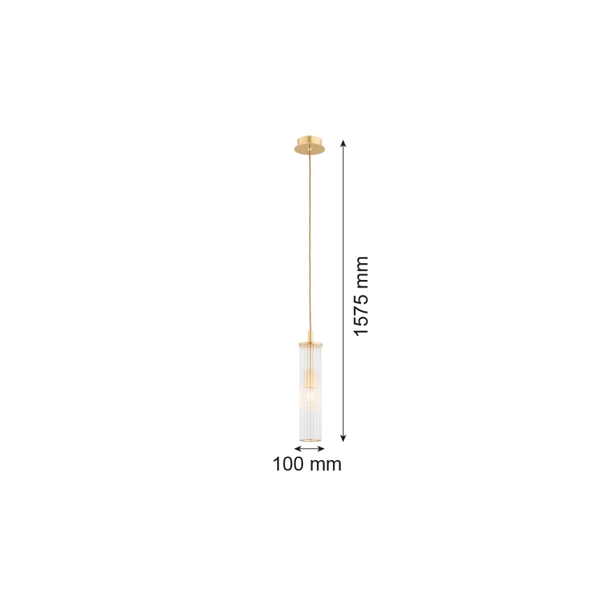 Argon 8489 - Lustra ar auklu HAMPTON 1xE14/7W/230V zelta