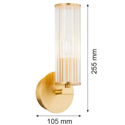 Argon 8497 - Sienas lampa HAMPTON 1xE14/7W/230V zelta
