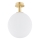 Argon 8505 - Griestu lampa PALOMA 1xE27/15W/230V zelta/balta