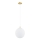 Argon 8507 - Lustra ar auklu PALOMA 1xE27/15W/230V d. 25 cm zelta/balta