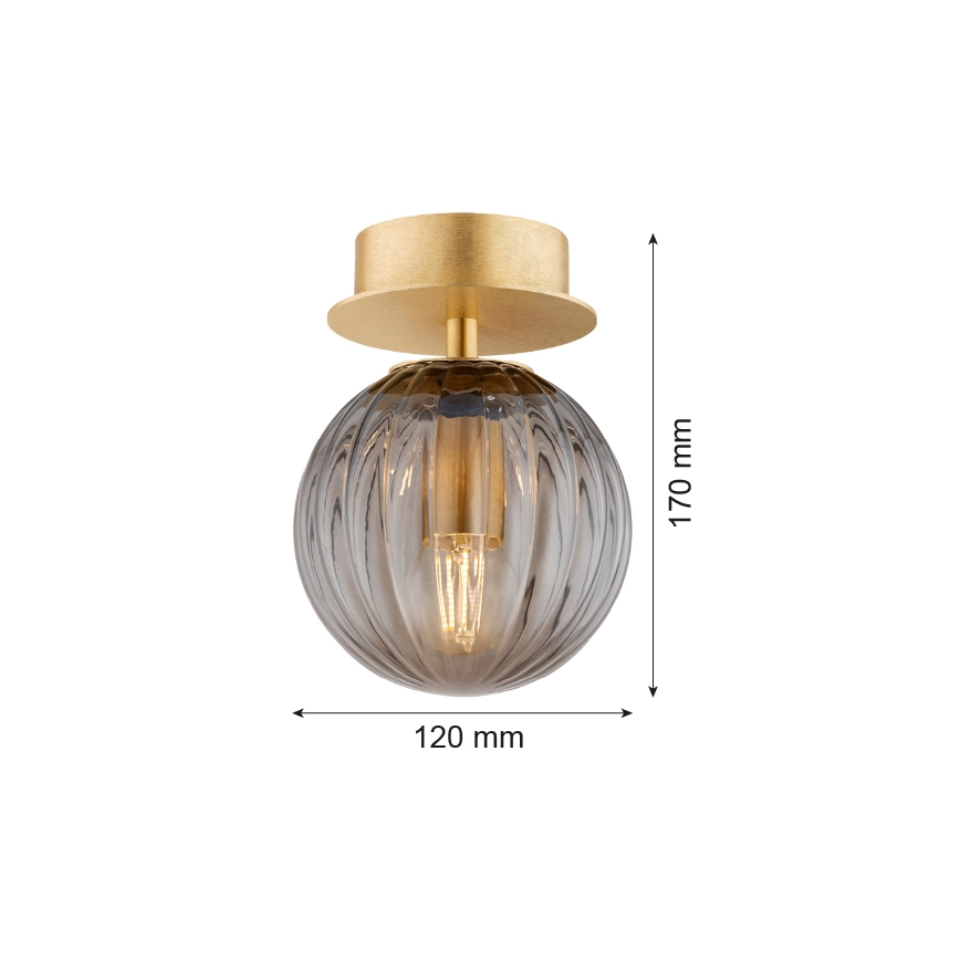 Argon 8510 - Sienas lampa PALOMA 1xE14/7W/230V zelta/melna