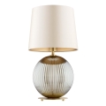 Argon 8530 - Galda lampa HAMILTON 1xE27/15W/230V 54 cm krēmkrāsa/pelēka