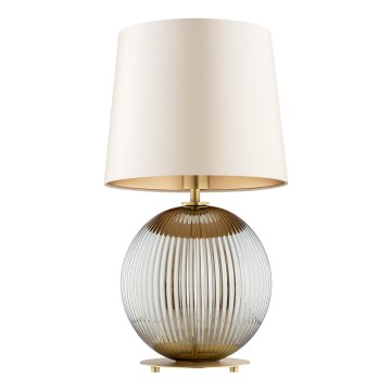Argon 8530 - Galda lampa HAMILTON 1xE27/15W/230V 54 cm krēmkrāsa/pelēka