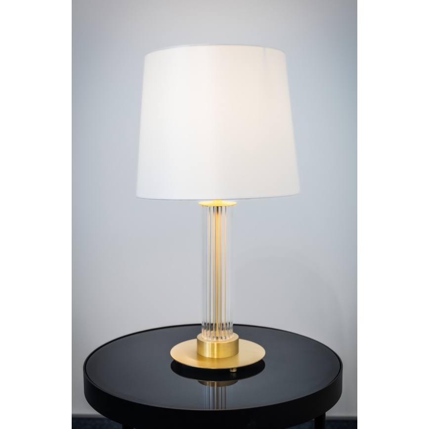 Argon 8540 - Galda lampa HAMPTON 1xE27/15W/230V 57 cm balta