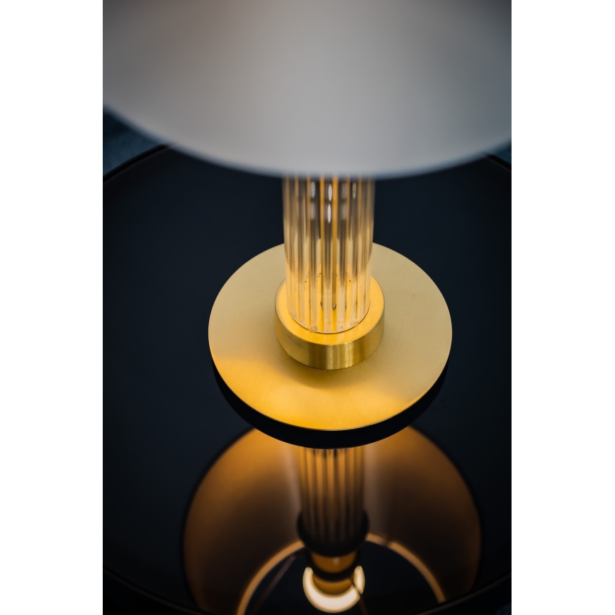 Argon 8540 - Galda lampa HAMPTON 1xE27/15W/230V 57 cm balta