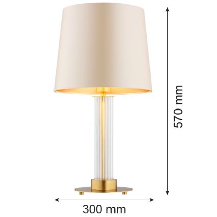 Argon 8541 - Galda lampa HAMPTON 1xE27/15W/230V 57 cm bēša
