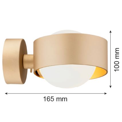 Argon 8567 - Vannas istabas sienas lampa MASSIMO PLUS 1xG9/6W/230V IP44 zelta