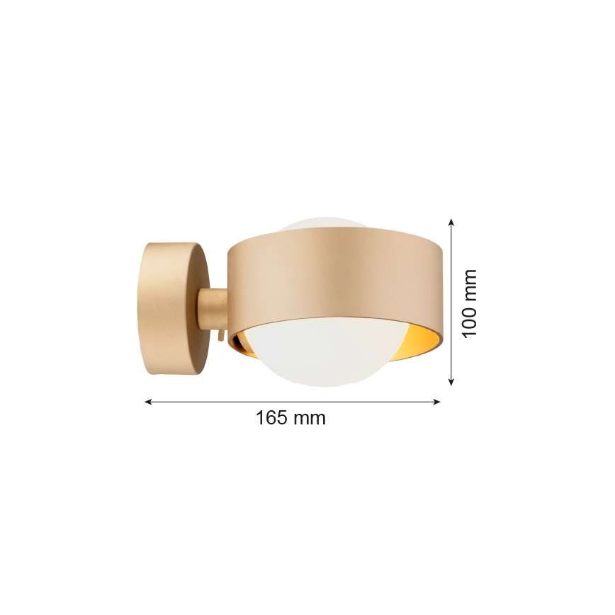 Argon 8567 - Vannas istabas sienas lampa MASSIMO PLUS 1xG9/6W/230V IP44 zelta
