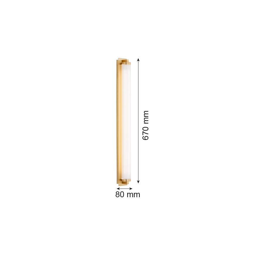 Argon 8622 - LED Sienas lampa HAMPTON LED/34W/230V 3000K misiņš