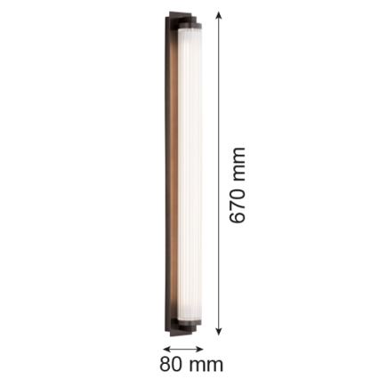 Argon 8623 - LED Sienas lampa HAMPTON LED/34W/230V 3000K melna