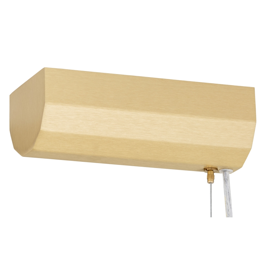 Argon 8624 - LED Lustra ar auklu HAMPTON LED/90W/230V 3000K 120 cm misiņš