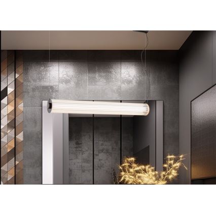 Argon 8628 - LED Lustra ar auklu HAMPTON LED/60W/230V 3000K 80 cm melna