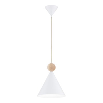 Argon 8629 - Lustra ar auklu KEGEL 1xE27/15W/230V balta