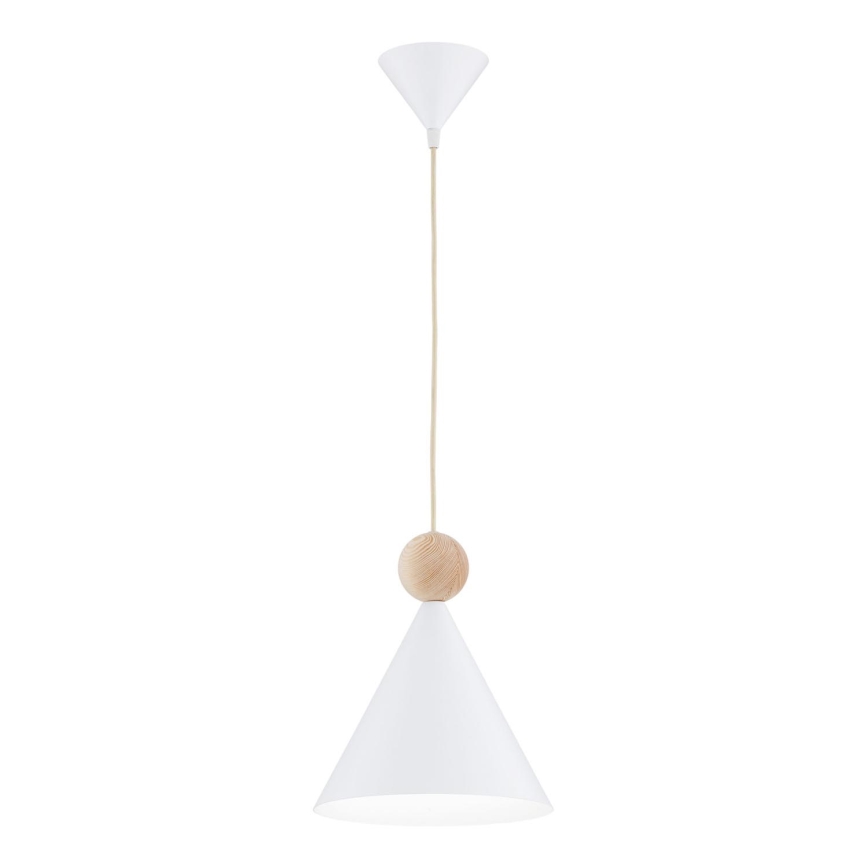 Argon 8629 - Lustra ar auklu KEGEL 1xE27/15W/230V balta