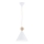 Argon 8629 - Lustra ar auklu KEGEL 1xE27/15W/230V balta