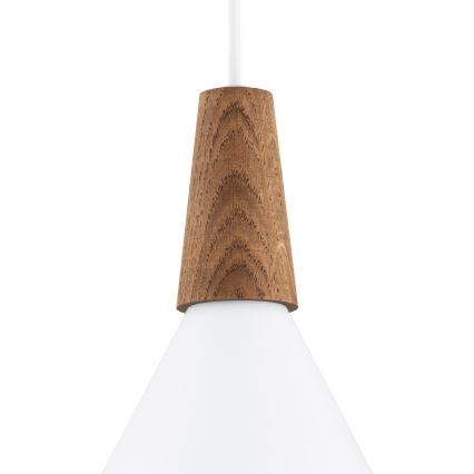 Argon 8630 - Lustra ar auklu KEGEL 1xE27/15W/230V balta