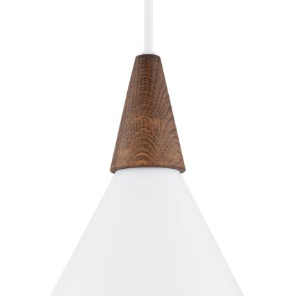 Argon 8631 - Lustra ar auklu KEGEL 1xE27/15W/230V balta