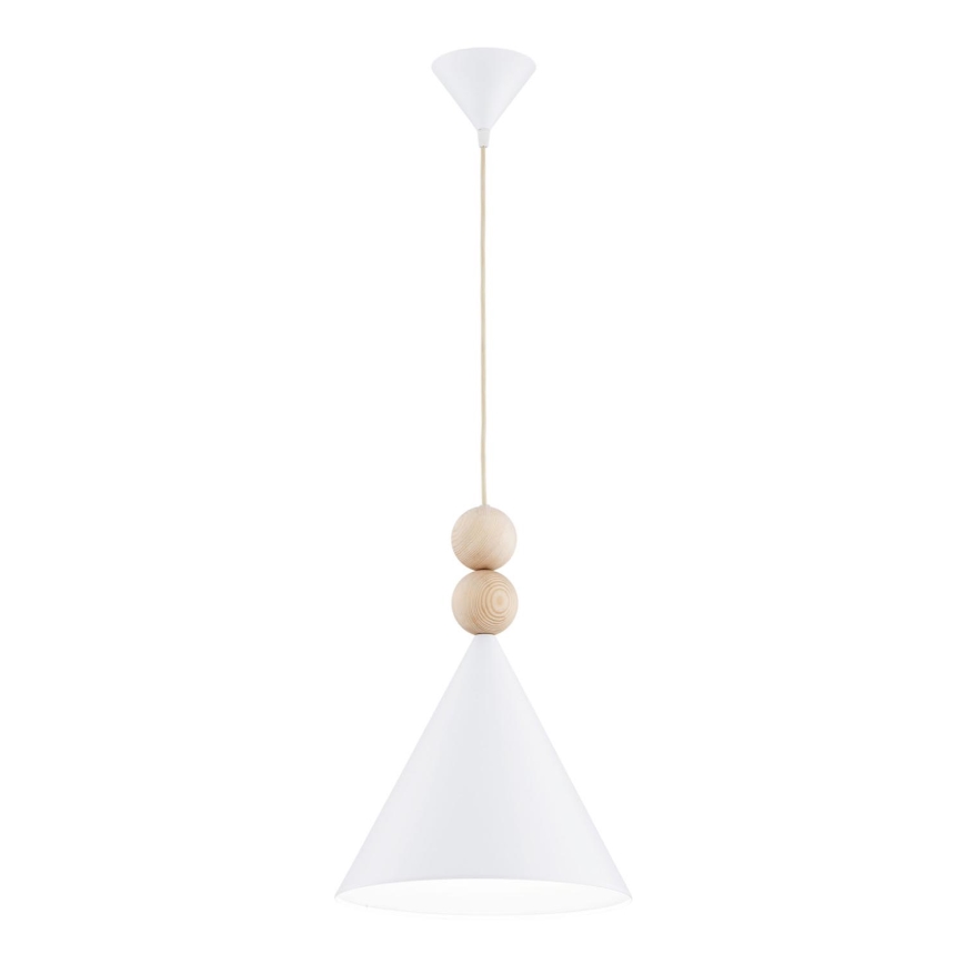 Argon 8632 - Lustra ar auklu KEGEL 1xE27/15W/230V balta