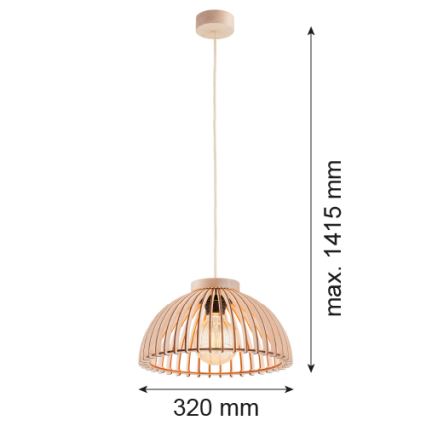 Argon 8633 - Lustra ar auklu TRE 1xE27/15W/230V