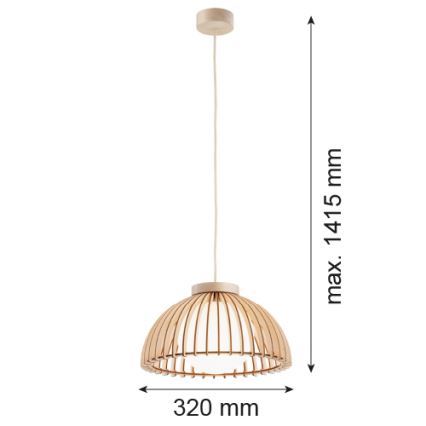 Argon 8634 - Lustra ar auklu TRE 1xE27/15W/230V