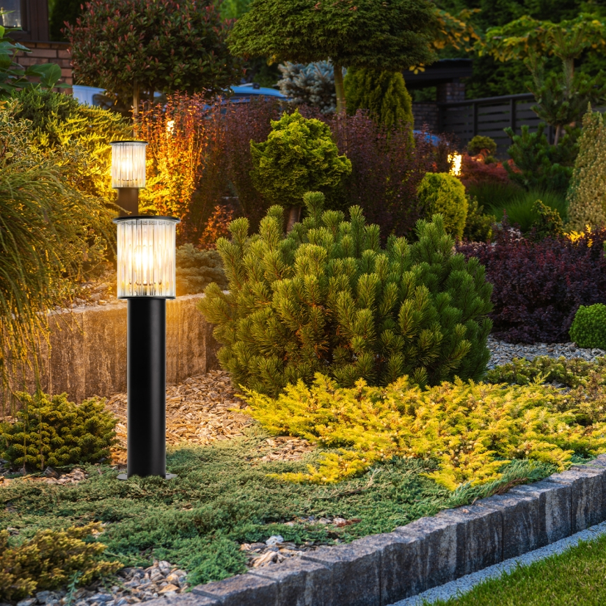 Argon 8749 - Āra lampa NORFOLK 1xE27/15W/230V IP44 52cm melna