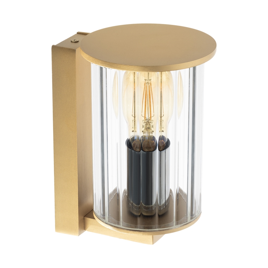 Argon 8752 - Āra sienas lampa NORFOLK 1xE27/15W/230V IP44 zelta