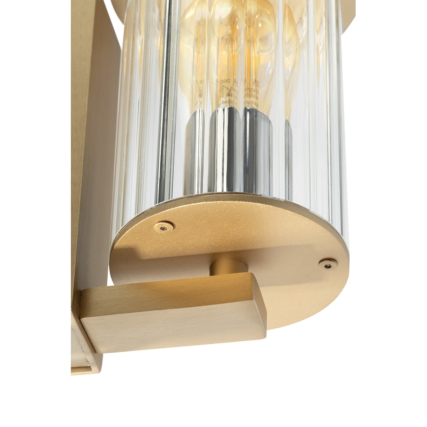Argon 8752 - Āra sienas lampa NORFOLK 1xE27/15W/230V IP44 zelta