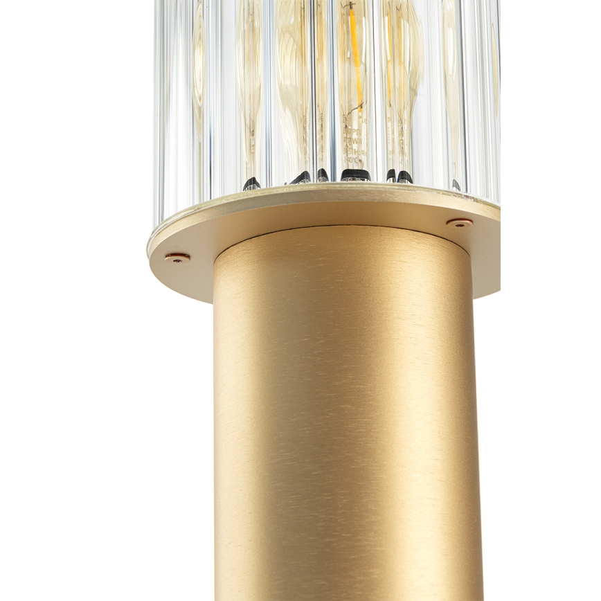 Argon 8753 - Āra lampa NORFOLK 1xE27/15W/230V IP44 52cm zelta