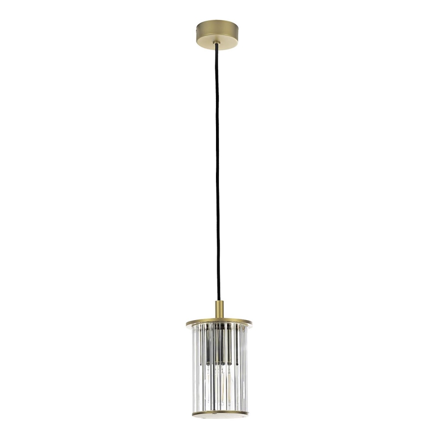 Argon 8755 - Āra lustra ar auklu NORFOLK 1xE27/15W/230V IP44 zelta