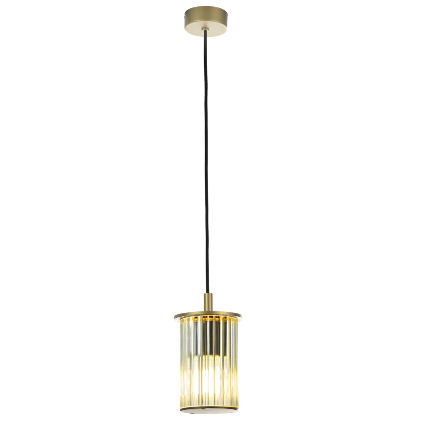 Argon 8755 - Āra lustra ar auklu NORFOLK 1xE27/15W/230V IP44 zelta