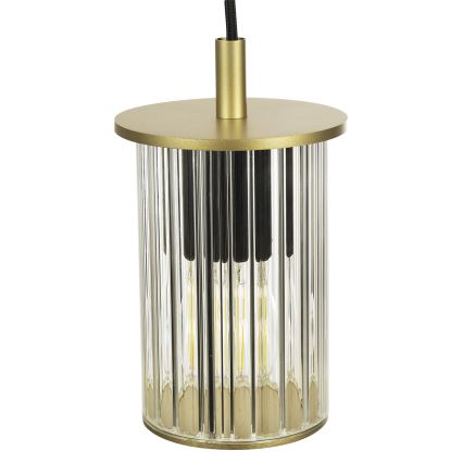 Argon 8755 - Āra lustra ar auklu NORFOLK 1xE27/15W/230V IP44 zelta