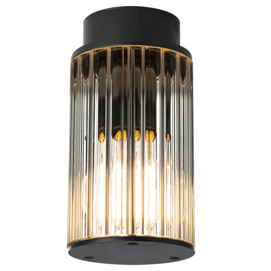 Argon 8773 - Āra griestu lampa NORFOLK 1xE27/15W/230V IP44 melna
