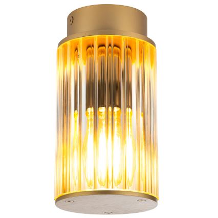 Argon 8774 - Āra griestu lampa NORFOLK 1xE27/15W/230V IP44 zelta