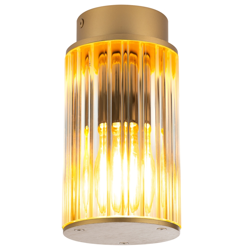 Argon 8774 - Āra griestu lampa NORFOLK 1xE27/15W/230V IP44 zelta