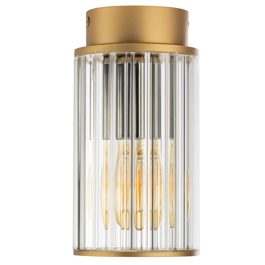 Argon 8774 - Āra griestu lampa NORFOLK 1xE27/15W/230V IP44 zelta