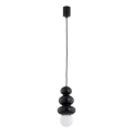 Argon 8788 - Vannas istabas pakaramais gaismeklis uz stieples ORLANDO PLUS 1xG9/6W/230V IP44 melns