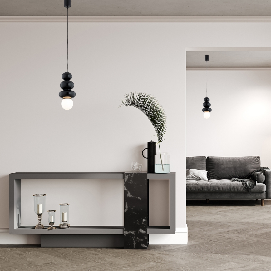 Argon 8788 - Vannas istabas piekaramais lukturis uz troses ORLANDO PLUS 1xG9/6W/230V IP44 zaļš