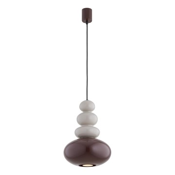 Argon 8820 - Lustra ar auklu DIEGO 1xGU10/5W/230V brūna/pelēka